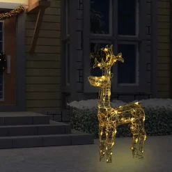 Kerstverlichting-vidaXL - Rendier Kerstdecoratie - Warm white - 60 x 16 x 100 cm