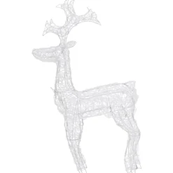 Kerstverlichting-vidaXL - Rendier Kerstdecoratie - Warm white - 60 x 16 x 100 cm