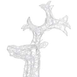 Kerstverlichting-vidaXL - Rendier Kerstdecoratie - Warm white - 60 x 16 x 100 cm