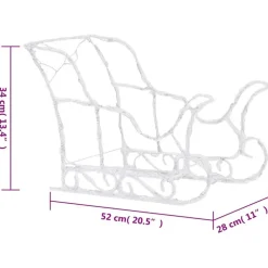 vidaXL - Rendieren En Slee Kerstversiering - Multikleur