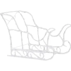 Kerstverlichting-vidaXL - Rendieren En Slee Kerstversiering - Warmwit - 43 x 11 x 55 cm (4 stuks)