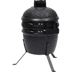 vidaXL - Rokersbarbecue - Zwart - Keramiek