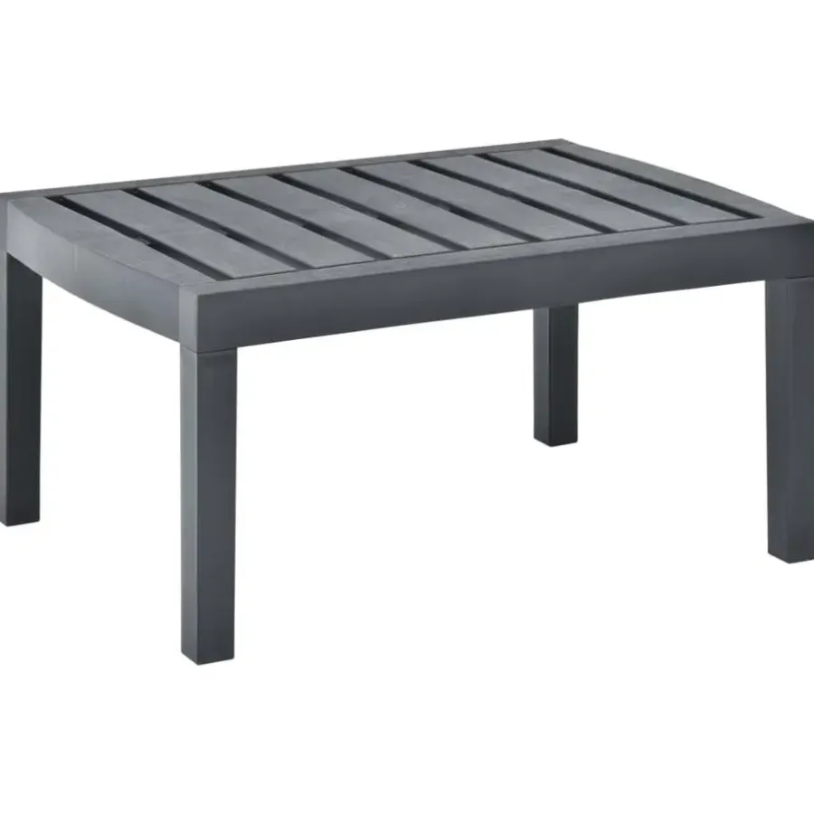 Tuintafels-vidaXL - Salontafel - Antraciet - Kunststof