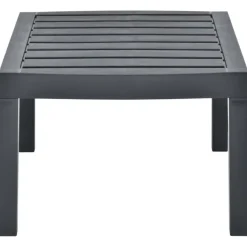 Tuintafels-vidaXL - Salontafel - Antraciet - Kunststof