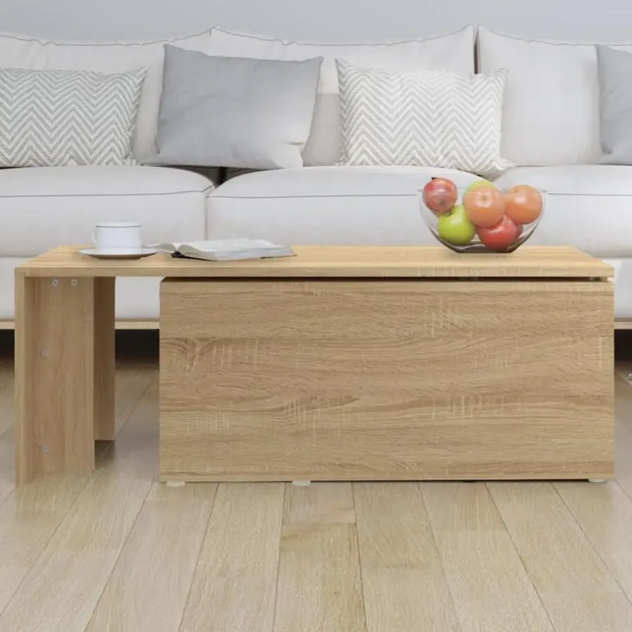 vidaXL - Salontafel - Bruin - Bewerkt hout