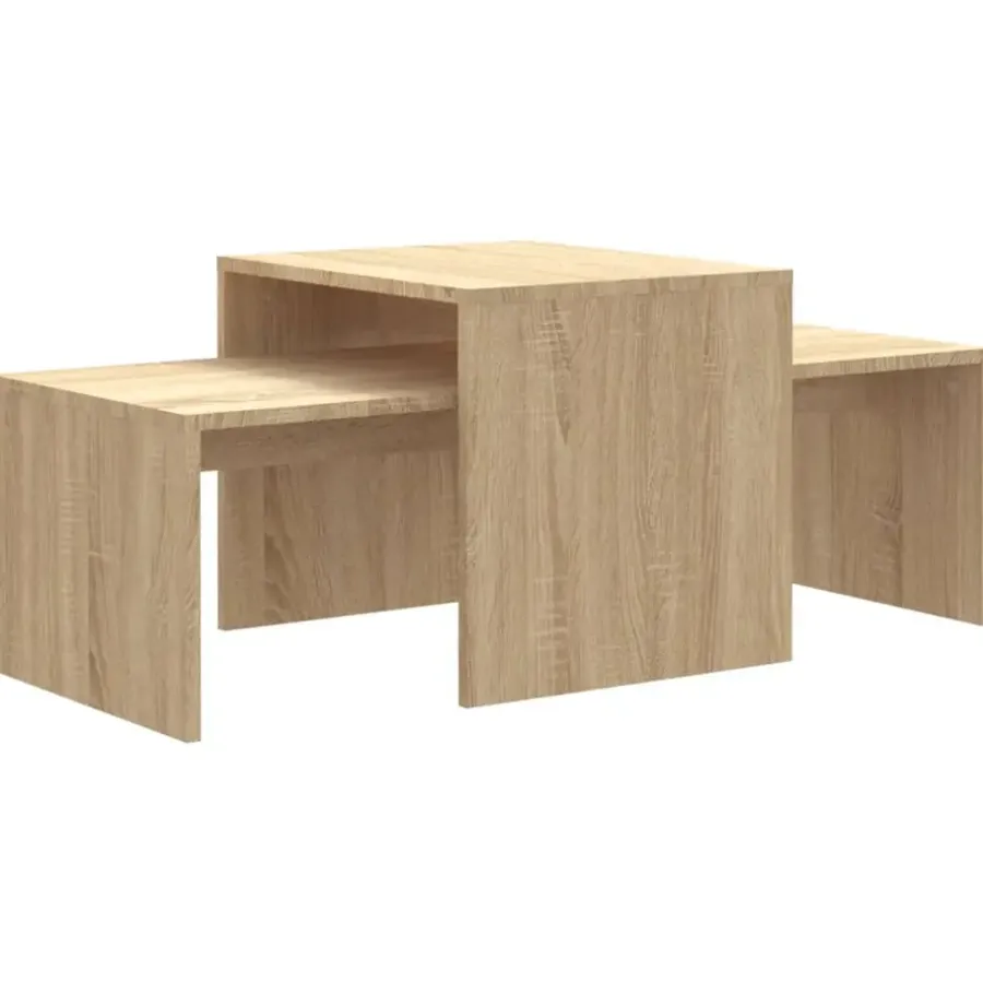 Salontafels-vidaXL - Salontafel - Bruin - Bewerkt hout