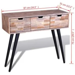 Sidetables-vidaXL - Salontafel - Bruin - Hout
