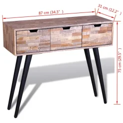 Sidetables-vidaXL - Salontafel - Bruin - Hout