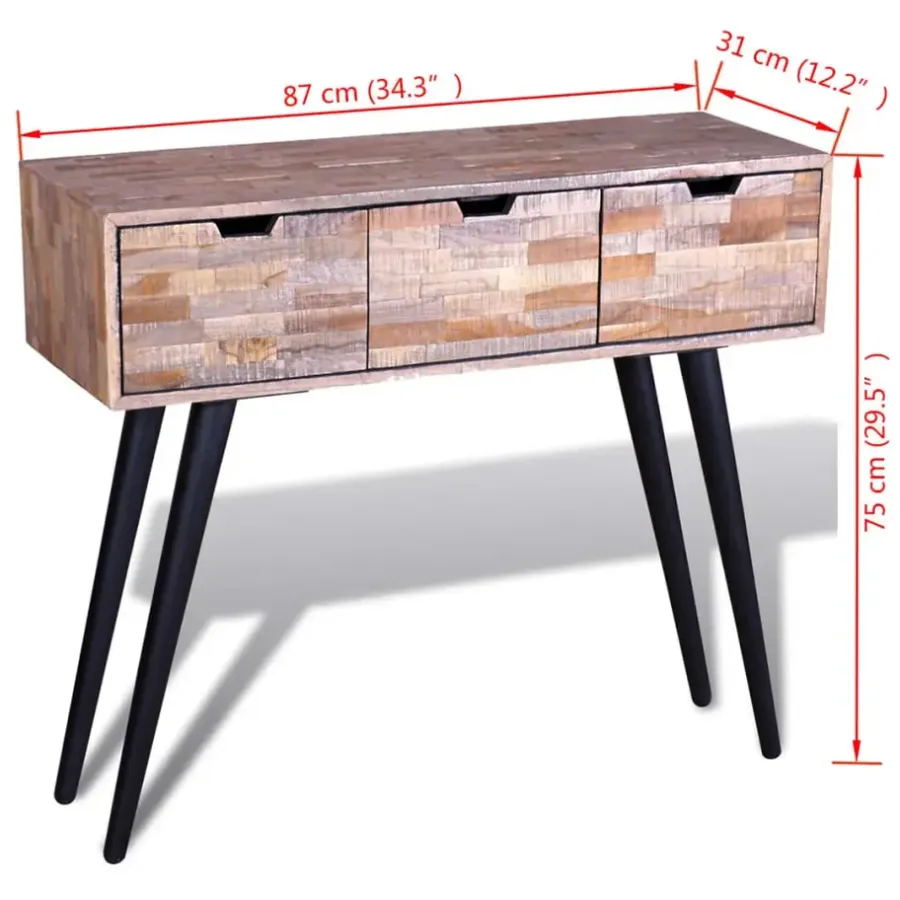 Sidetables-vidaXL - Salontafel - Bruin - Hout