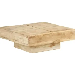 vidaXL - Salontafel - Bruin - Hout - 80 x 80 x 28 cm