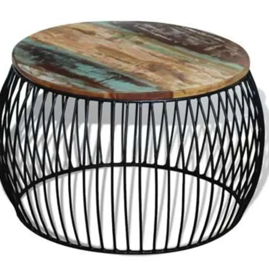 Salontafels-vidaXL - Salontafel - Bruin - Hout - 68 x 37 cm