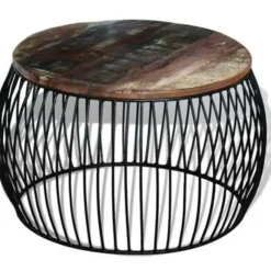 Salontafels-vidaXL - Salontafel - Bruin - Hout - 68 x 37 cm