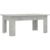 vidaXL - Salontafel - Grijs - Bewerkt hout - 100 x 60 x 42 cm