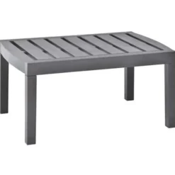 vidaXL - Salontafel - Grijs - Kunststof