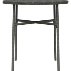Tuintafels-vidaXL - Salontafel - Grijs - Poly rattan