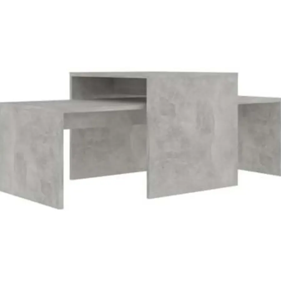 vidaXL - Salontafel - Grijs - Bewerkt hout