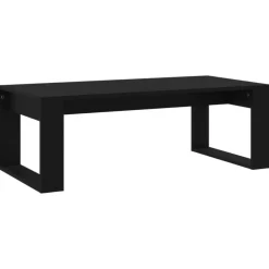 vidaXL - Salontafel - Zwart - Bewerkt hout