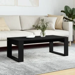 vidaXL - Salontafel - Zwart - Bewerkt hout