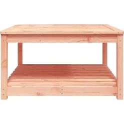 vidaXL - Salontafel met opbergruimte - Naturel - Douglashout - 82,5x82,5x45 cm