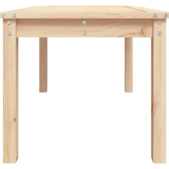 Tuintafels-vidaXL - Salontafel Rechthoekig - Naturel - Massief grenenhout - 82,5x50,5x45 cm
