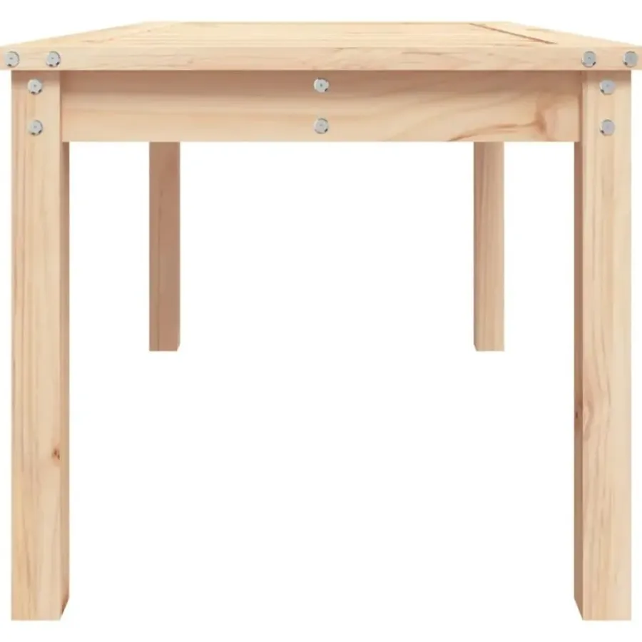 Tuintafels-vidaXL - Salontafel Rechthoekig - Naturel - Massief grenenhout - 82,5x50,5x45 cm