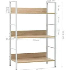 vidaXL - Schappenkast - Bruin - Bewerkt hout