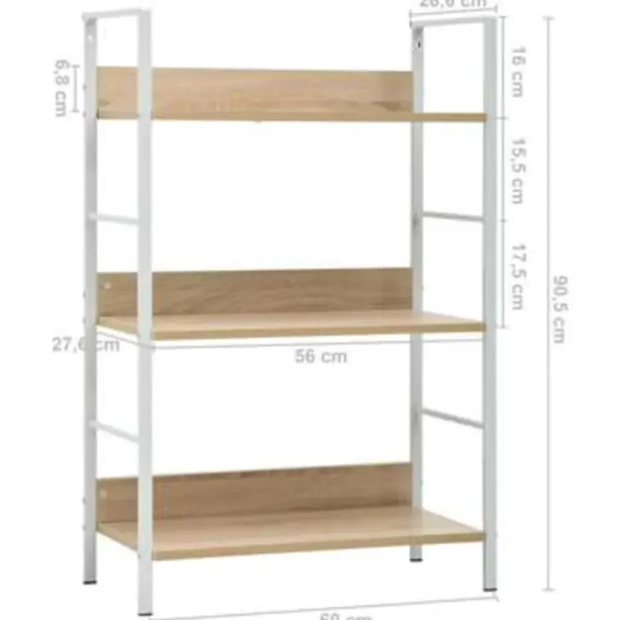 vidaXL - Schappenkast - Bruin - Bewerkt hout