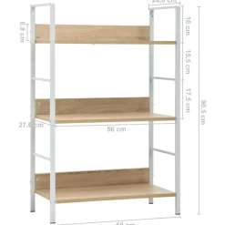 vidaXL - Schappenkast - Bruin - Bewerkt hout