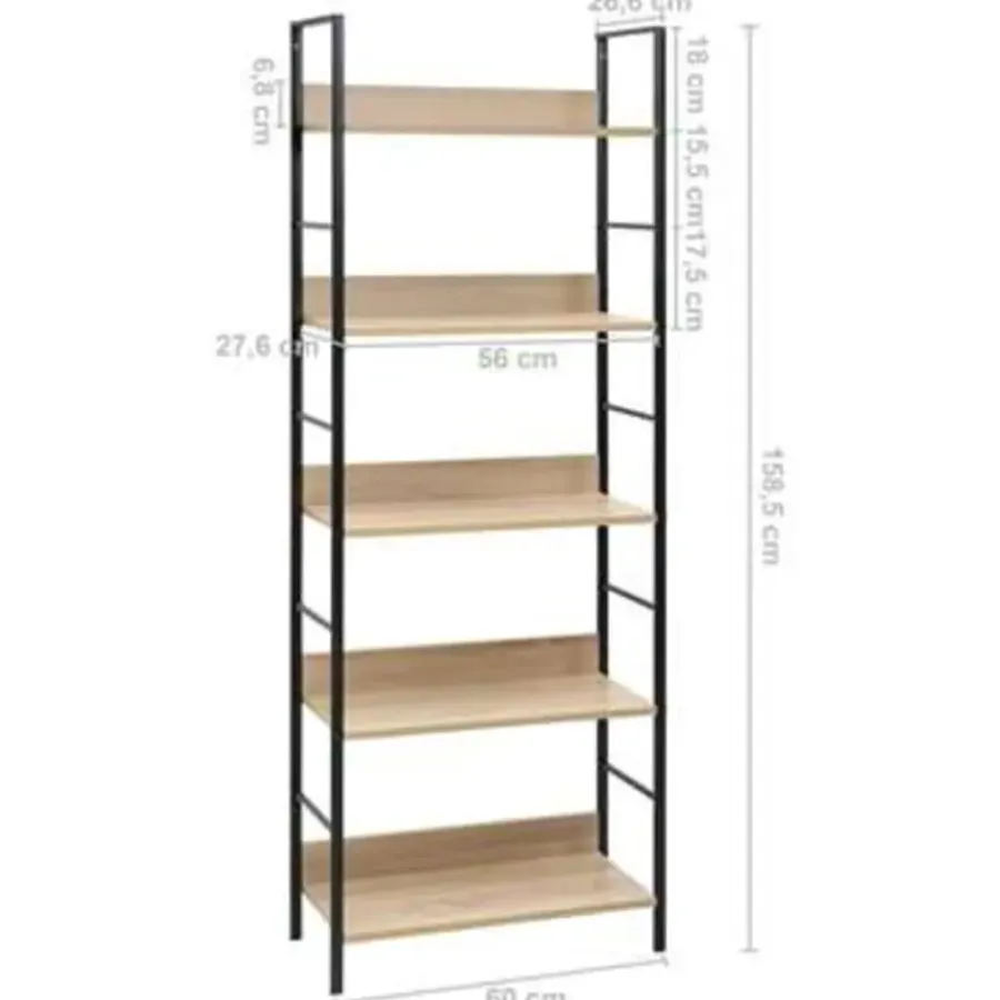 vidaXL - Schappenkast - Bruin - Bewerkt hout