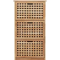 Kledingopbergers-vidaXL - Schoenenbank - Bruin - Hout