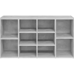 vidaXL - Schoenenbank - Grijs - Bewerkt hout - 103x30x55 cm