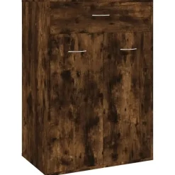 Schoenenkasten-vidaXL - Schoenenkast - Bruin - Bewerkt hout