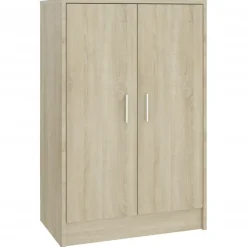 vidaXL - Schoenenkast - Bruin - Bewerkt hout - 60 x 35 x 92 cm