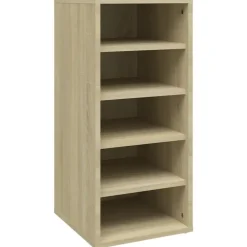 vidaXL - Schoenenkast - Bruin - Bewerkt hout - 31.5 x 35 x 70 cm