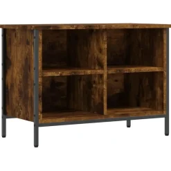 Kledingopbergers-vidaXL - Schoenenkast - Bruin - Bewerkt hout