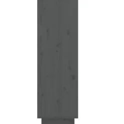 Kledingopbergers-vidaXL - Schoenenkast - Grijs - Grenenhout