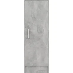 Schoenenkasten-vidaXL - Schoenenkast - Grijs - Bewerkt hout - 31.5 x 35 x 92 cm
