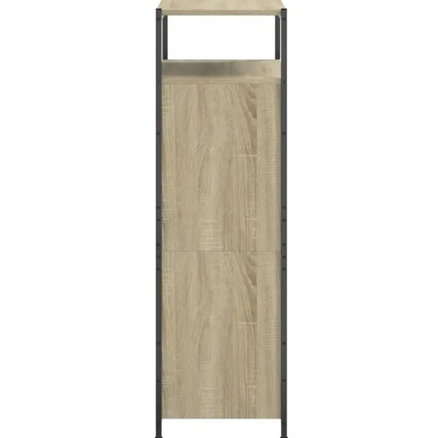 vidaXL - Schoenenkast 6 paar met 2 kleppen - Sonoma eiken - Hout - 60x34x112 cm