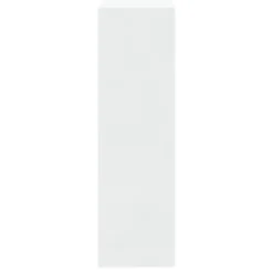 Schoenenkasten-vidaXL - Schoenenkast 4 paar met 2 kleppen - Hoogglans wit - Hout - 63x24x81 cm