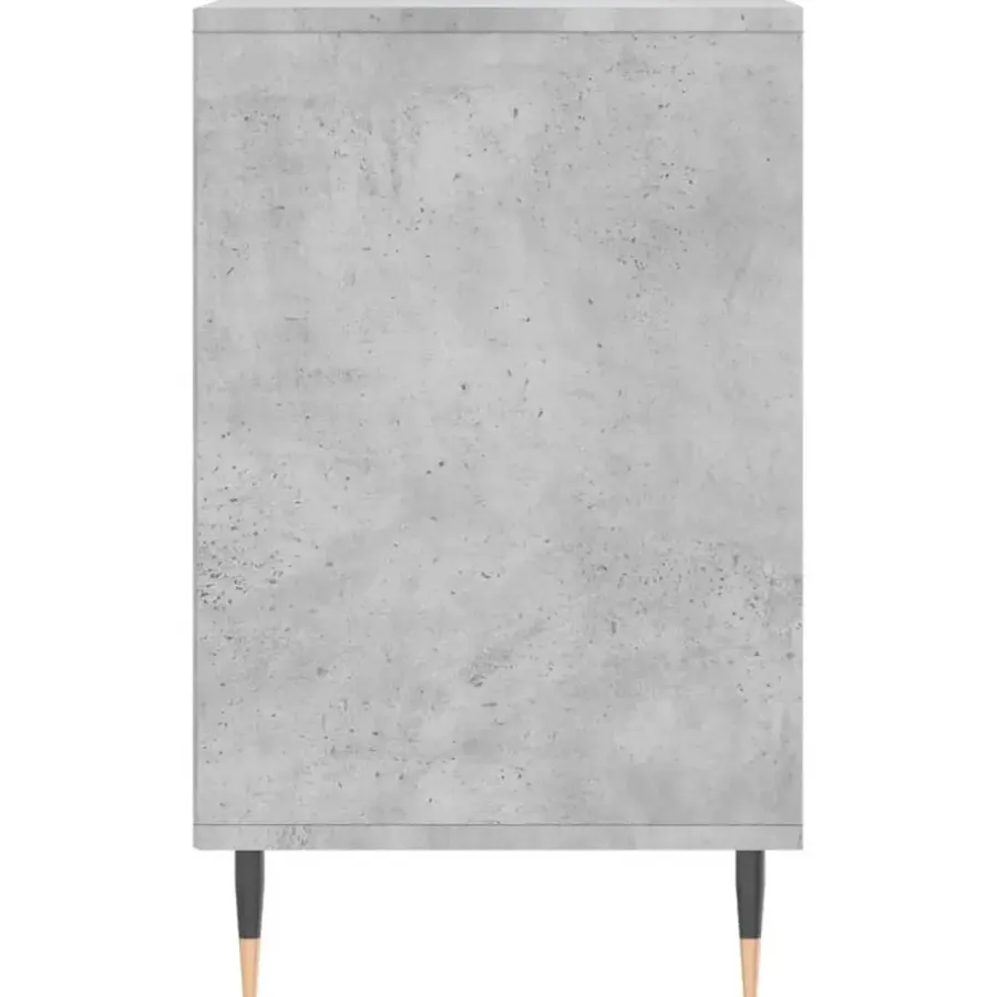 Schoenenkasten-vidaXL - Schoenenkast 10 paar met metalen poten - Betongrijs - 102x36x60 cm