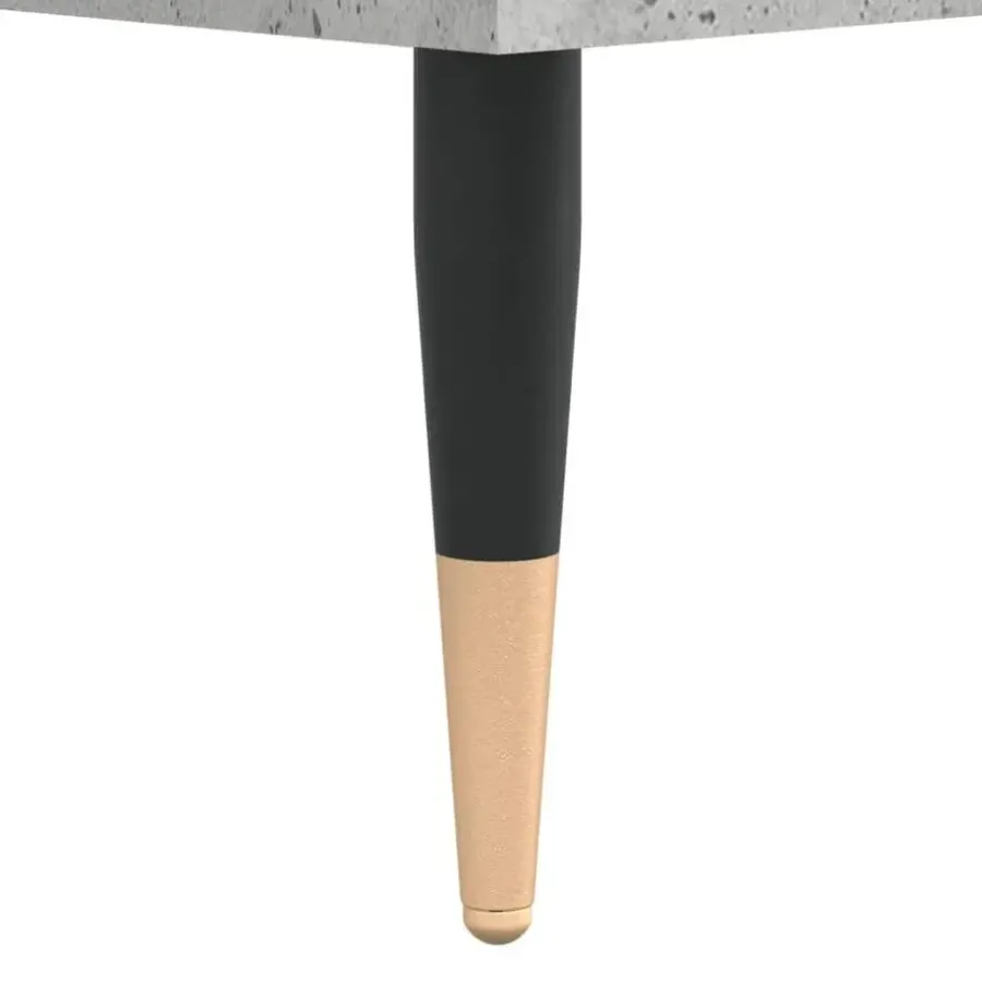Schoenenkasten-vidaXL - Schoenenkast 10 paar met metalen poten - Betongrijs - 102x36x60 cm