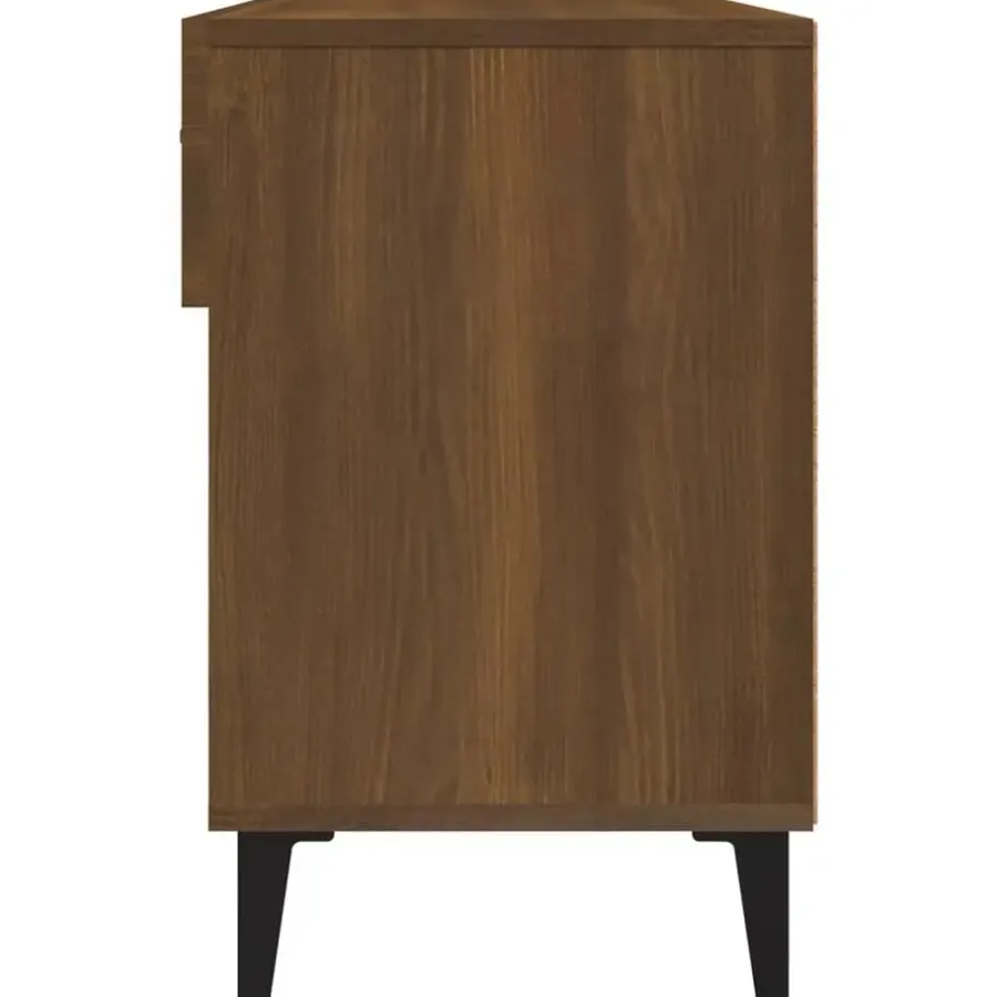 vidaXL - Schoenenkast 8 paar met 2 lades - Bruin eiken - Hout - 102x35x55 cm