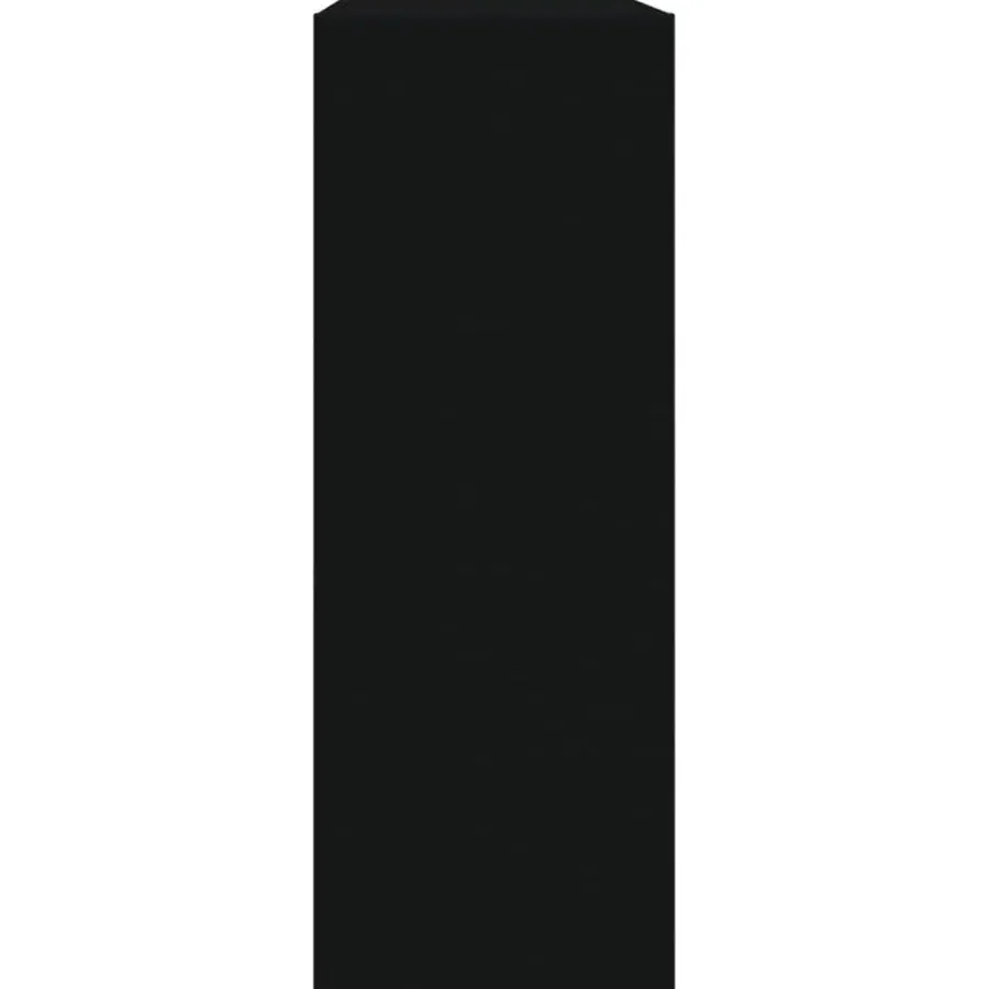Schoenenkasten-vidaXL - Schoenenkast 2 paar met 1 klep - Zwart - Bewerkt hout - 60x21x57 cm