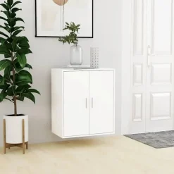 vidaXL - Schoenenkast - Wit - Bewerkt hout - 60 x 35 x 70 cm