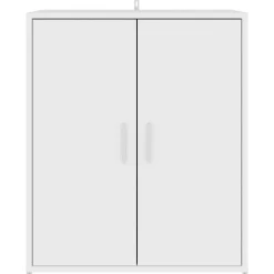 vidaXL - Schoenenkast - Wit - Bewerkt hout - 60 x 35 x 70 cm