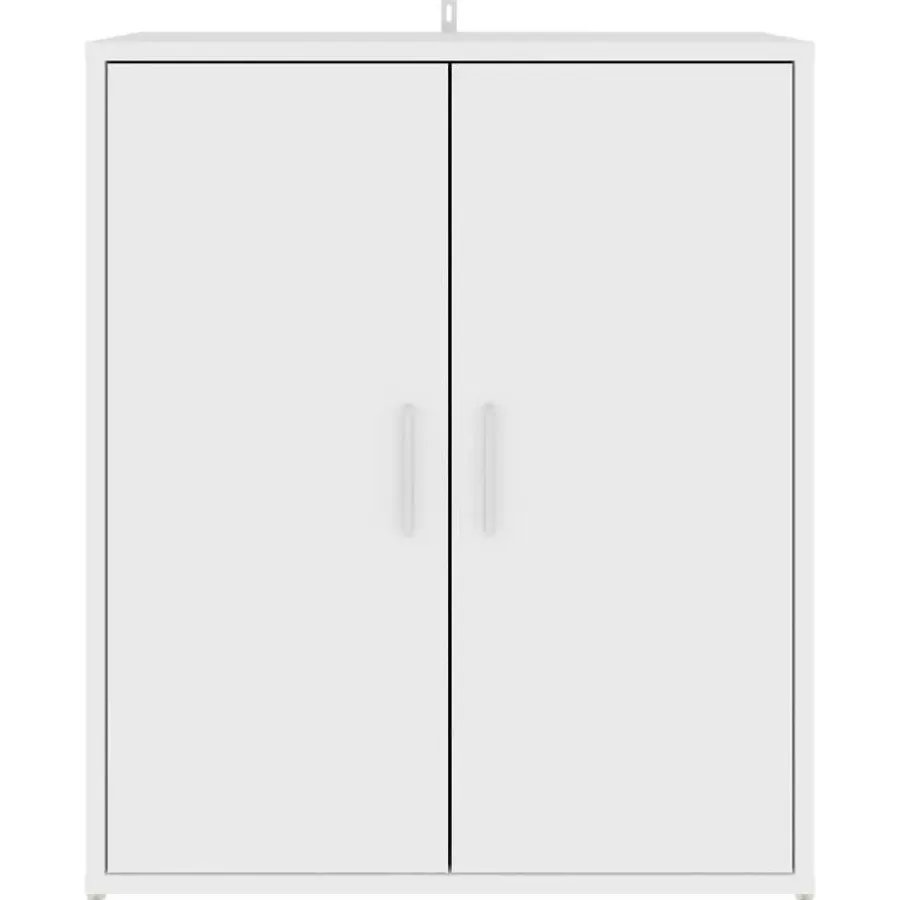 vidaXL - Schoenenkast - Wit - Bewerkt hout - 60 x 35 x 70 cm