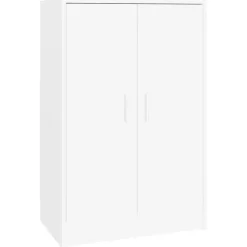 vidaXL - Schoenenkast - Wit - Bewerkt hout - 60 x 35 x 92 cm