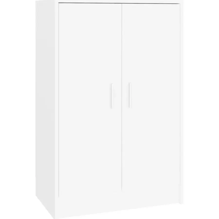 vidaXL - Schoenenkast - Wit - Bewerkt hout - 60 x 35 x 92 cm