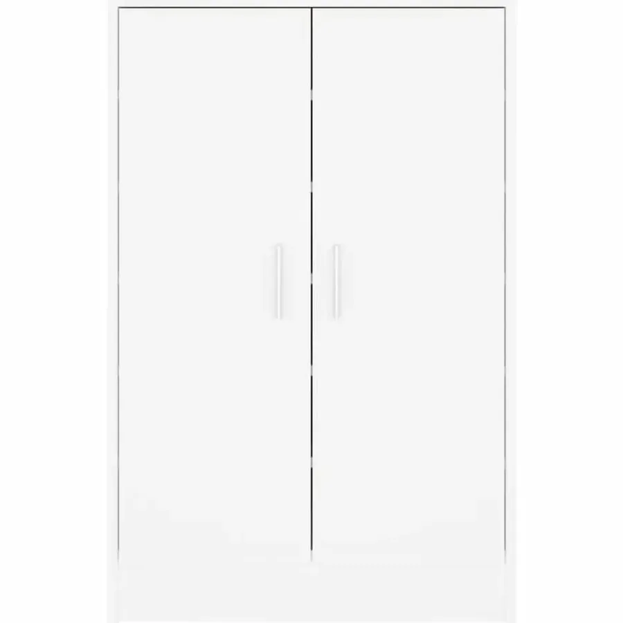 vidaXL - Schoenenkast - Wit - Bewerkt hout - 60 x 35 x 92 cm