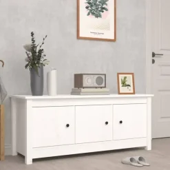 vidaXL - Schoenenkast - Wit - Grenenhout